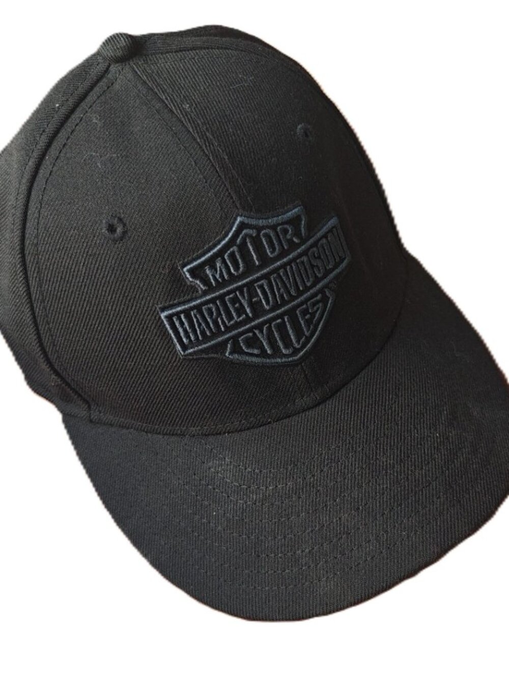Harley-Davidson x New Era 59FIFTY Fitted Cap – Black Tonal Logo – Size XS
